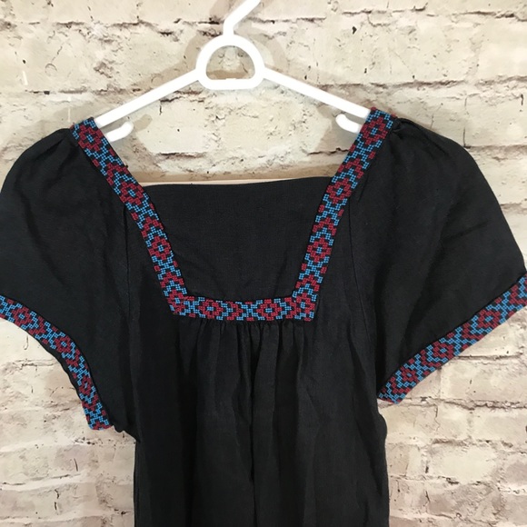 Madewell Embroidered Wander Linen Dress - Picture 4 of 6